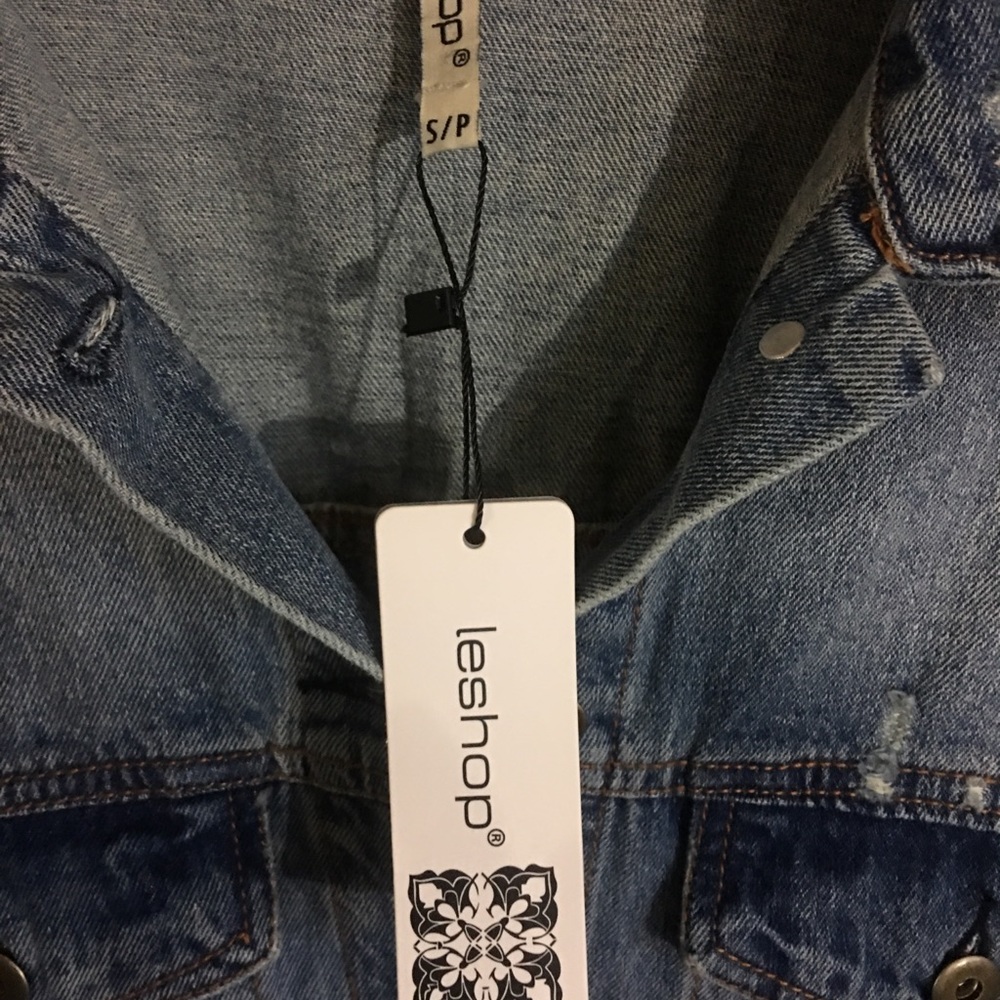 LeShop Oversized Jean Jacket - Picture 5 of 6